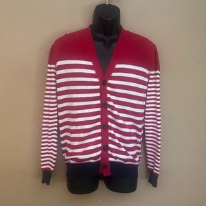 Sons of Intrigue Striped Cardigan Small Gently worn 100% cotton